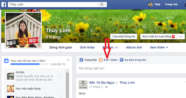 Hướng dẫn đăng ảnh, đăng video lên Facebook