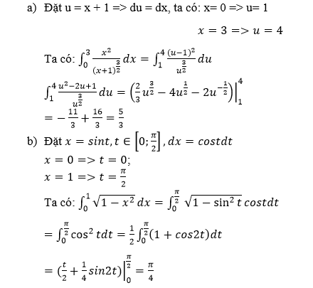 Hướng dẫn giải câu 3 bài Tích phân