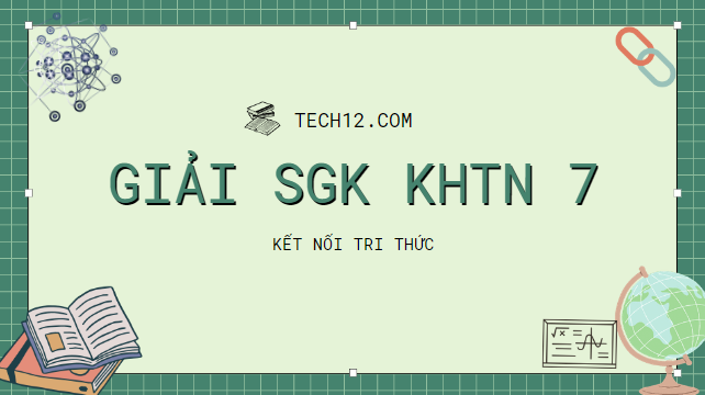 Giải khoa học tự nhiên 7 kết nối tri thức | Soạn bài khoa học tự nhiên 7 KNTT