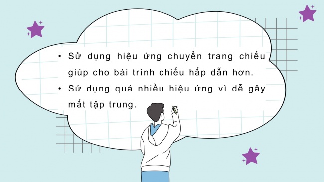 Soạn giáo án điện tử tin học 4 cánh diều Chủ đề E1 Bài 3: Hiệu ứng chuyển trang chiếu