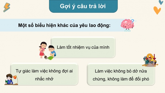 Soạn giáo án điện tử đạo đức 4 cánh diều Bài 5: Em yêu lao động