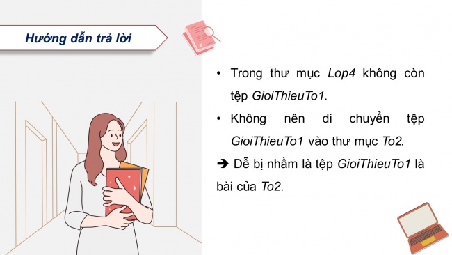 Soạn giáo án điện tử tin học 4 cánh diều Chủ đề C2 Bài 2: Di chuyển, sao chép thư mục và tệp