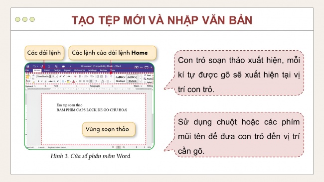 Soạn giáo án điện tử tin học 4 cánh diều Chủ đề E2 Bài 1: Làm quen với phần mềm soạn thảo văn bản