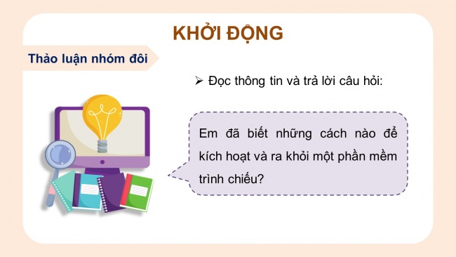 Soạn giáo án điện tử tin học 4 cánh diều Chủ đề E1 Bài 1: Bố cục của trang chiếu