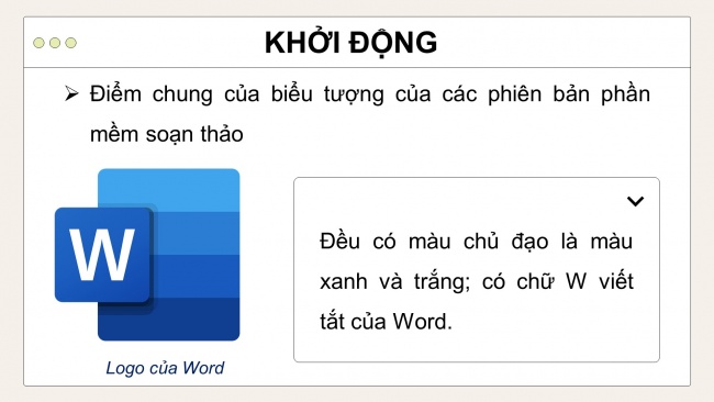 Soạn giáo án điện tử tin học 4 cánh diều Chủ đề E2 Bài 1: Làm quen với phần mềm soạn thảo văn bản