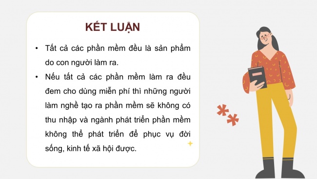 Soạn giáo án điện tử tin học 4 cánh diều Chủ đề D Bài học: Tôn trọng quyền tác giả của phần mềm