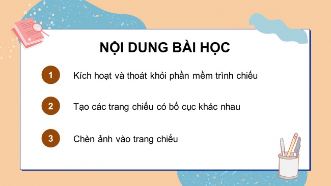 Soạn giáo án điện tử tin học 4 cánh diều Chủ đề E1 Bài 1: Bố cục của trang chiếu