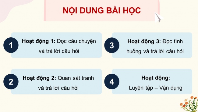 Soạn giáo án điện tử đạo đức 4 cánh diều Bài 6: Em tích cực tham gia lao động