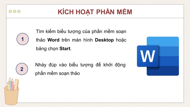 Soạn giáo án điện tử tin học 4 cánh diều Chủ đề E2 Bài 1: Làm quen với phần mềm soạn thảo văn bản