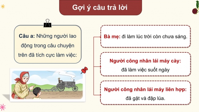 Soạn giáo án điện tử đạo đức 4 cánh diều Bài 6: Em tích cực tham gia lao động