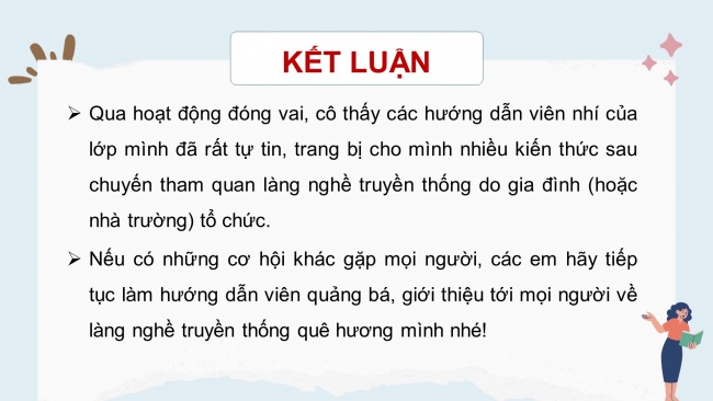 Soạn giáo án điện tử HĐTN 4 cánh diều Tuần 18: Nghề truyền thống quê em - Hoạt động 3, 4