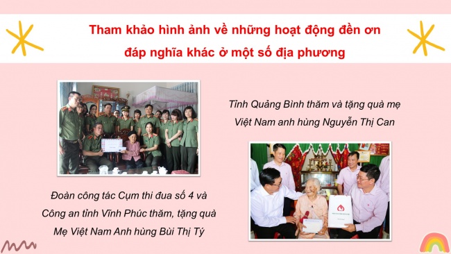 Soạn giáo án điện tử HĐTN 4 cánh diều Tuần 15: Đền ơp đáp nghĩa - Hoạt động 1, 2