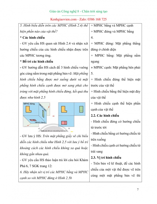 Giáo án công nghệ 8 mới năm 2023 chân trời sáng tạo