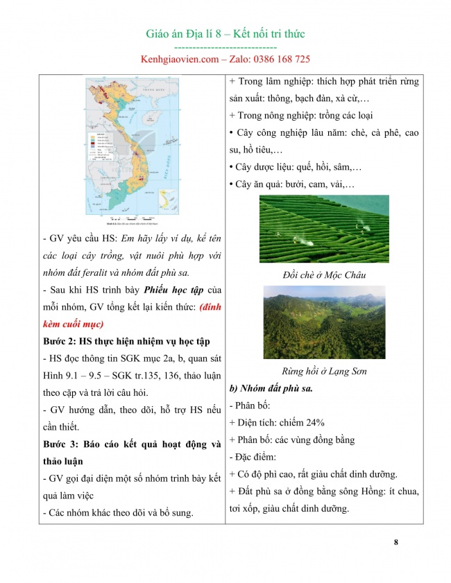 Giáo án địa lí 8 mới năm 2023 kết nối tri thức