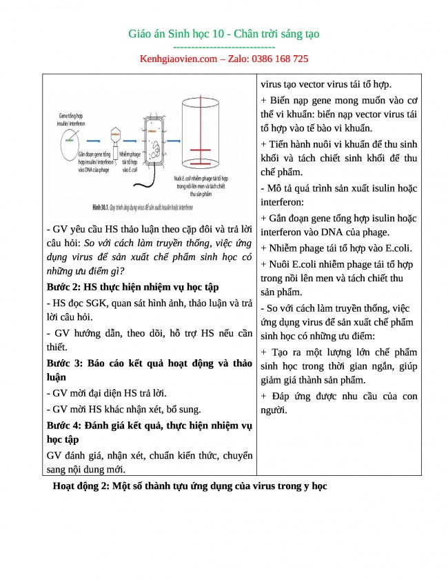 Tải GA word sinh học 10 chân trời sáng tạo