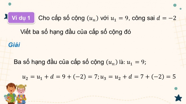 Soạn giáo án điện tử toán 11 Cánh diều Bài 2: Cấp số cộng