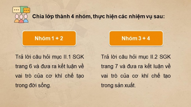 Soạn giáo án điện tử công nghệ cơ khí 11 Cánh diều Bài 1: Khái quát về cơ khí chế tạo