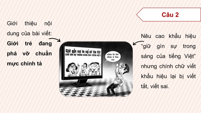 Soạn giáo án điện tử ngữ văn 11 Cánh diều Bài 4 Đọc 3: Tiếng Việt lớp trẻ bây giờ