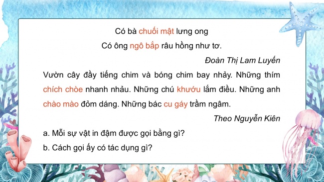 Soạn giáo án điện tử tiếng việt 4 CTST CĐ 3 Bài 7 Luyện từ và câu: Luyện tập về nhân hoá