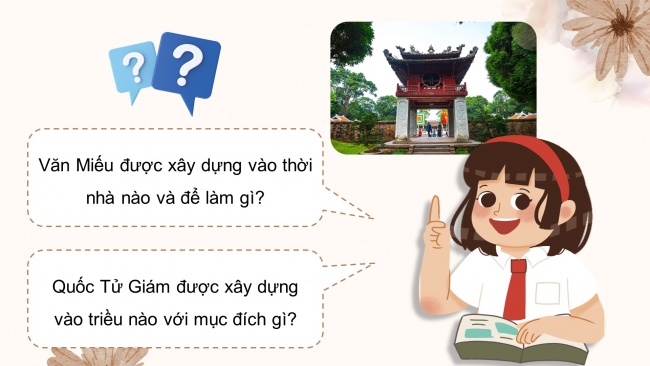 Soạn giáo án điện tử lịch sử và địa lí 4 CTST Bài 13: Văn Miếu - Quốc Tử Giám