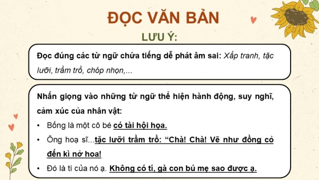 Soạn giáo án điện tử tiếng việt 4 KNTT Bài 18 Đọc Đồng Cỏ Nở Hoa