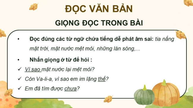 Soạn giáo án điện tử tiếng việt 4 KNTT Bài 20 Đọc Bầu trời mùa thu