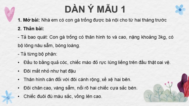 Soạn giáo án điện tử tiếng việt 4 KNTT Bài 28 Viết Lập dàn ý cho bài văn miêu tả con vật