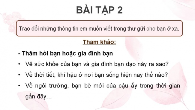 Soạn giáo án điện tử tiếng việt 4 KNTT Bài 31 Viết Tìm hiểu cách viết thư