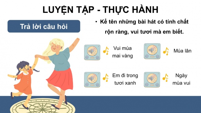 Soạn giáo án điện tử âm nhạc 4 CTST CĐ4 Tiết 1: Khám phá bàn tay mẹ