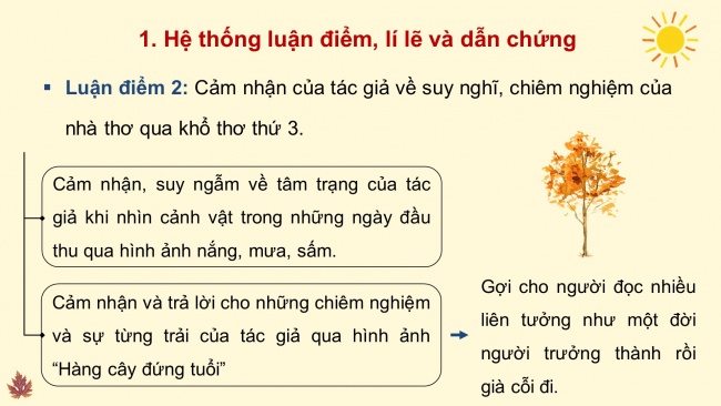 Soạn giáo án điện tử Ngữ văn 8 CTST Bài 3 Đọc 2: Thiên nhiên và hồn người lúc sang thu