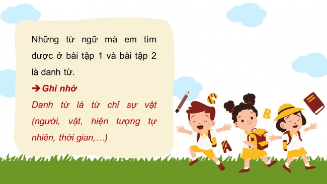 Soạn giáo án điện tử tiếng việt 4 KNTT Bài 1 Luyện từ và câu: Danh từ