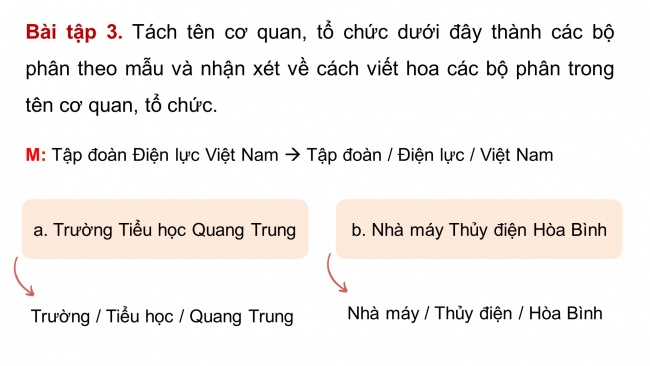 Soạn giáo án điện tử tiếng việt 4 KNTT Bài 7 Luyện từ và câu: Quy tắc viết tên cơ quan, tổ chức