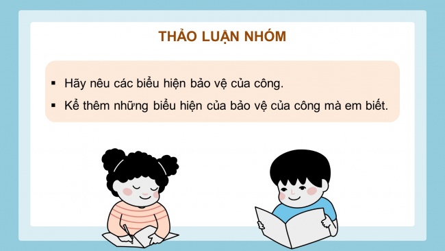 Soạn giáo án điện tử đạo đức 4 KNTT Bài 5: Bảo vệ của công