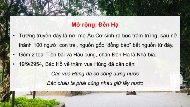 Soạn giáo án điện tử lịch sử và địa lí 4 KNTT bài 7: Đền hùng và lễ giỗ tổ hùng vương