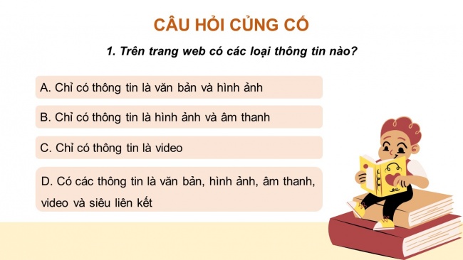 Soạn giáo án điện tử tin học 4 KNTT bài 3: Thông tin trên trang web