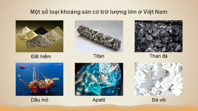 Soạn giáo án điện tử Địa lí 8 CTST Bài 4: Đặc điểm chung của tài nguyên khoáng sản, sử dụng hợp lí tài nguyên khoáng sản