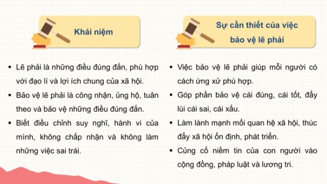 Soạn giáo án điện tử Công dân 8 KNTT Bài 4: Bảo vệ lẽ phải