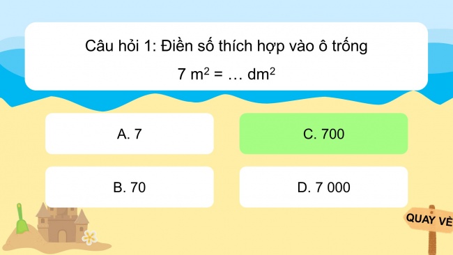 Soạn giáo án điện tử toán 4 CTST Bài 21: Mét vuông