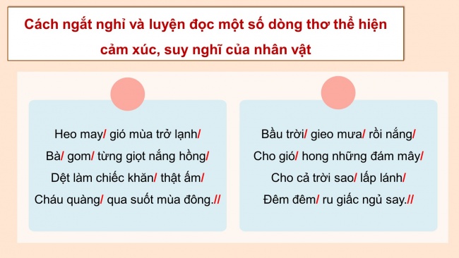 Soạn giáo án điện tử tiếng việt 4 CTST CĐ 1 Bài 3 Đọc: Gieo ngày mới