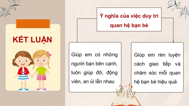 Soạn giáo án điện tử đạo đức 4 CTST bài 9: Em duy trì quan hệ bạn bè