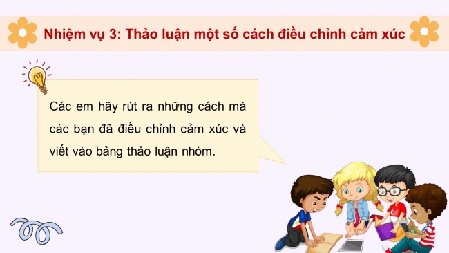 Soạn giáo án điện tử HĐTN 4 CTST bản 2 Tuần 3: HĐGDTCĐ - Điều chỉnh cảm xúc của bản thân