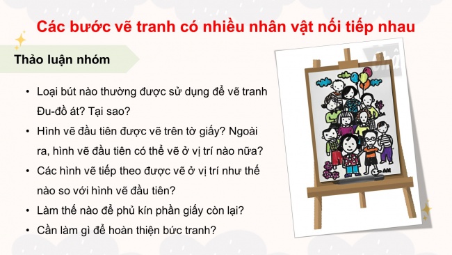 Soạn giáo án điện tử mĩ thuật 4 CTST bản 1 Bài 1: Tranh vẽ các hình nối tiếp nhau