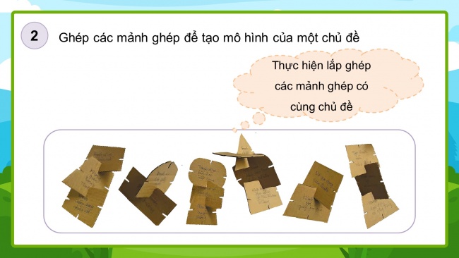 Soạn giáo án điện tử mĩ thuật 4 CTST bản 1 Bài tổng kết: Mô hình bài học từ những mảnh ghép