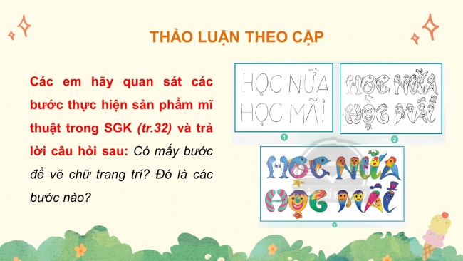 Soạn giáo án điện tử mĩ thuật 4 CTST bản 2 Bài 7: Chữ trang trí