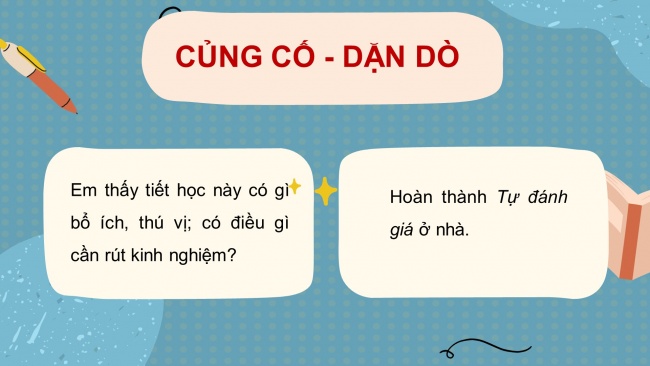 Soạn giáo án điện tử tiếng việt 4 cánh diều Bài 3 Góc sáng tạo - Tự đánh giá