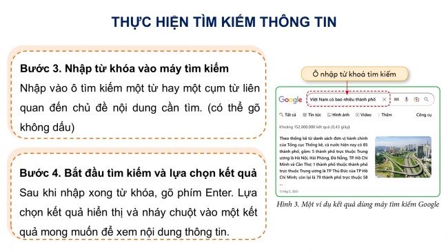 Soạn giáo án điện tử tin học 4 cánh diều Chủ đề C1 Bài 1: Tìm kiếm thông tin trên Internet