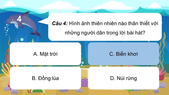 Soạn giáo án điện tử âm nhạc 4 cánh diều Tiết 7: Nhạc cụ: Nhạc cụ thể hiện tiết tấu, Nhạc cụ thể hiện giai điệu; Thường thức âm nhạc - Hình thức biểu diễn: đơn ca, song ca, tốp ca, đồng ca