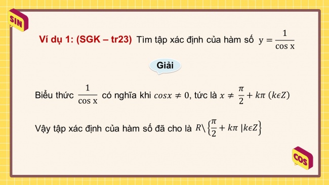 Soạn giáo án điện tử toán 11 KNTT Bài 3: Hàm số lượng giác