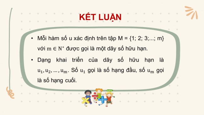 Soạn giáo án điện tử toán 11 KNTT Bài 5: Dãy số