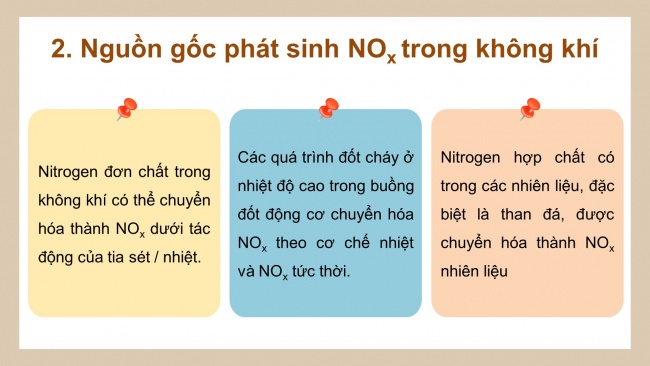 Soạn giáo án điện tử hóa học 11 KNTT Bài 6: Một số hợp chất của nitrogen với oxygen